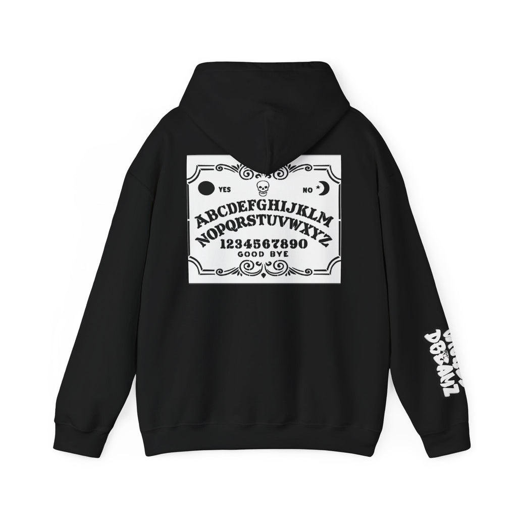 Spooky Ouija Board Hoodie - Unisex Heavy Blend™ Sweatshirt, Cozy Halloween Fashion, Witchy Gift, Causal Layering, Fall Outfit