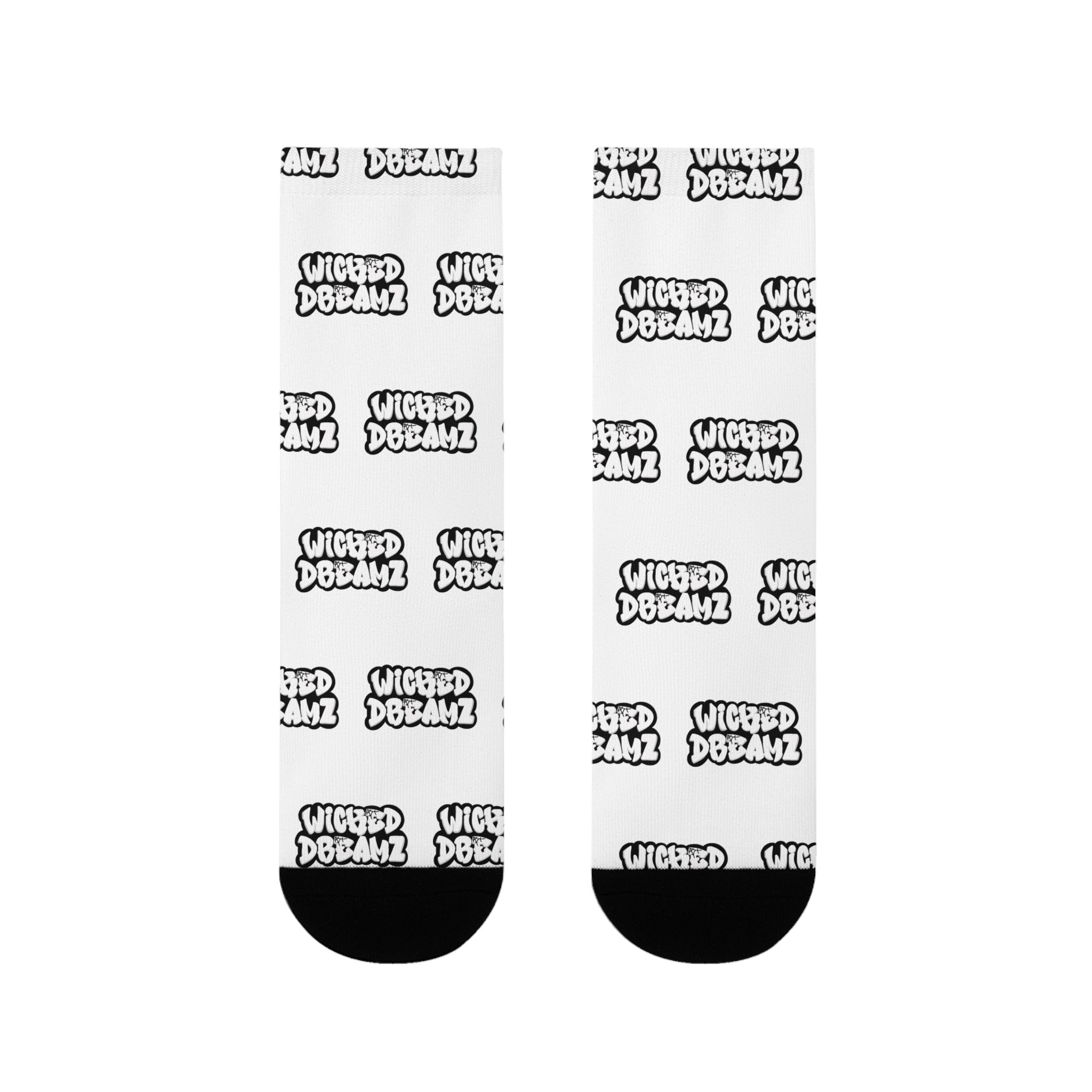 Wicked Domain Sublimation Crew Socks, Fun Casual Socks, Gift for Sock Lovers, Unique Statement Socks, Ideal for Everyday Wear