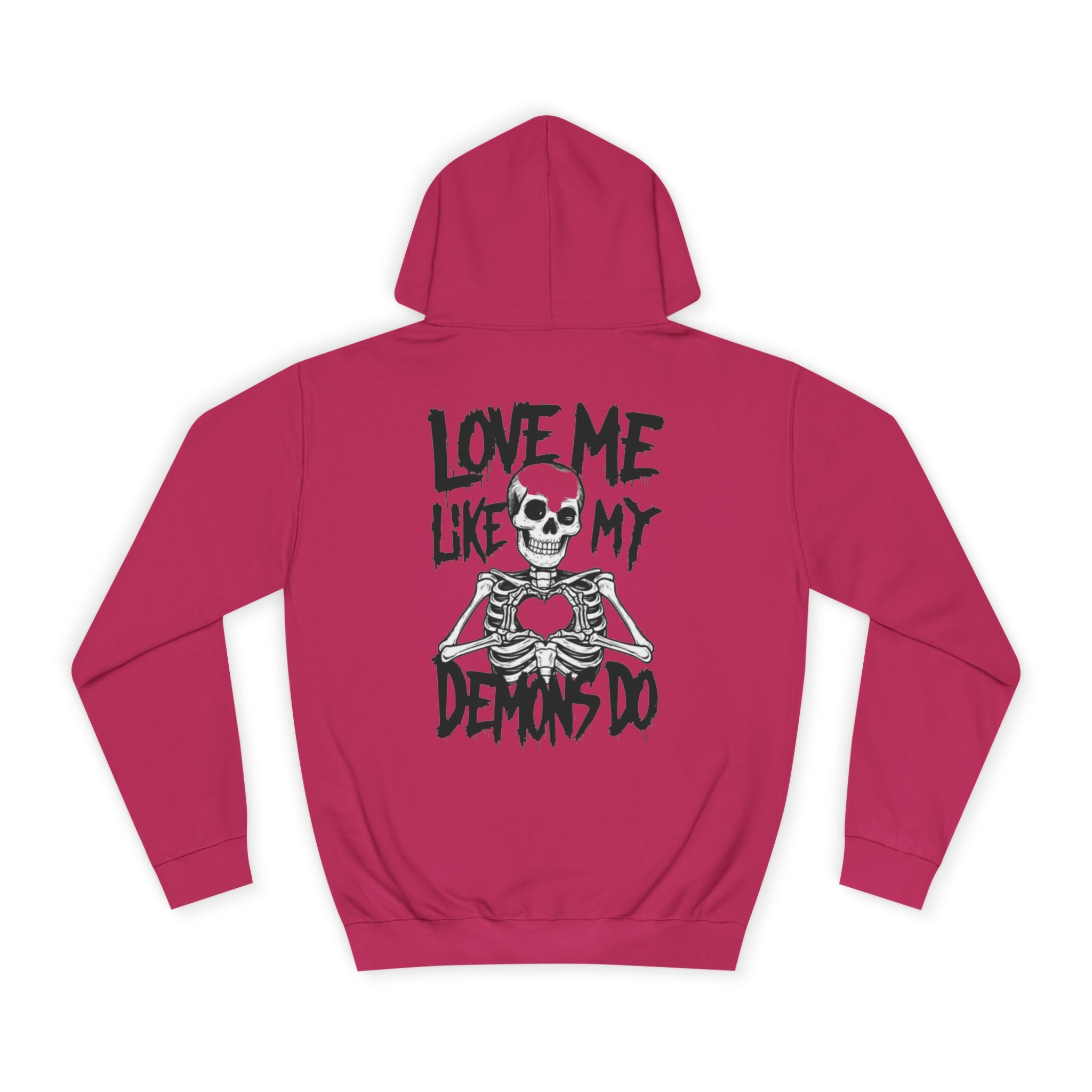 Unisex Skull Art College Hoodie, Casual Halloween Sweatshirt, College Student Gift, Graphic Hoodie for Men and Women, Trendy Layering Wear