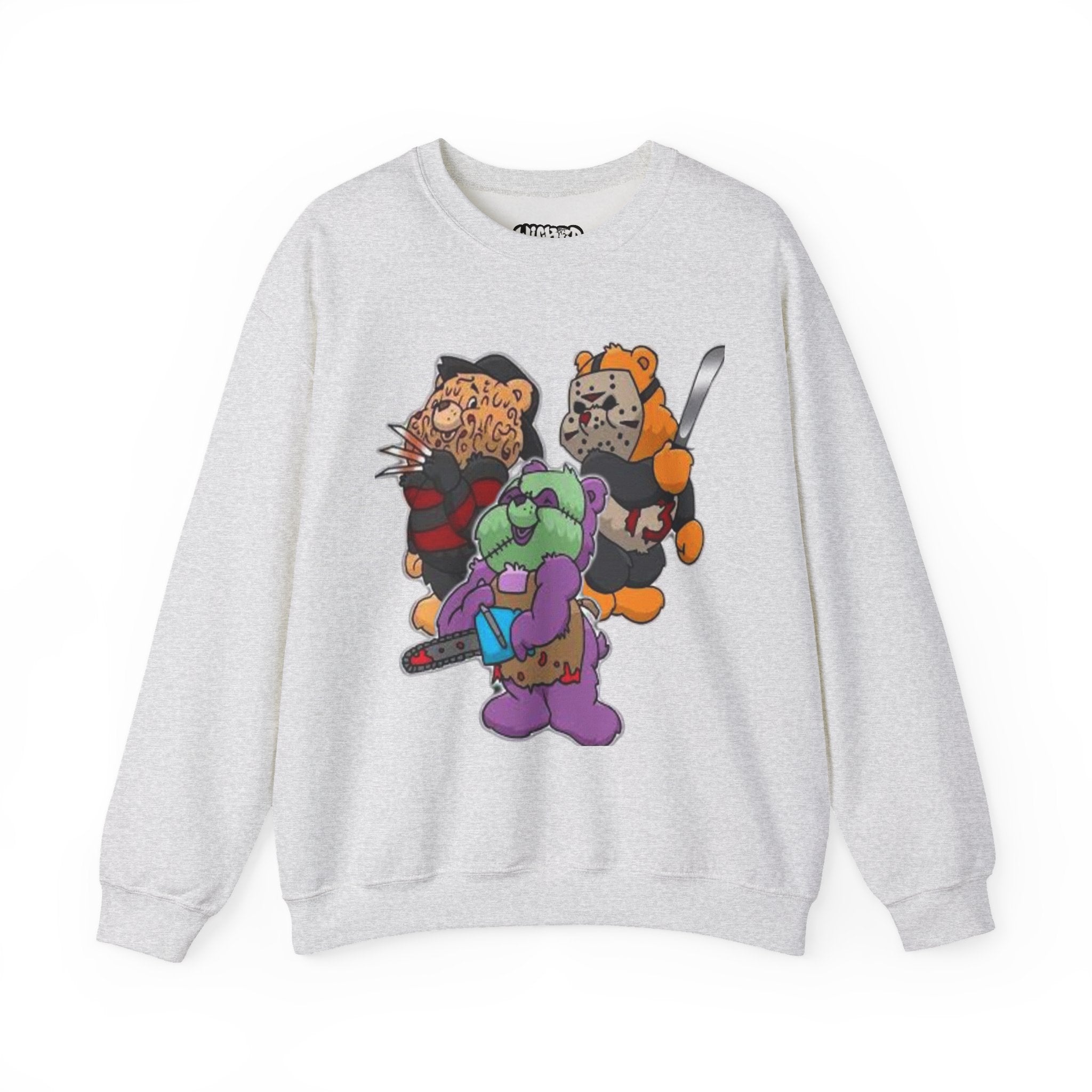 Scare bears Crewneck Sweatshirt, Fun Casualwear, Fall Fashion, Gift for Horror Fans, Cozy and Unique