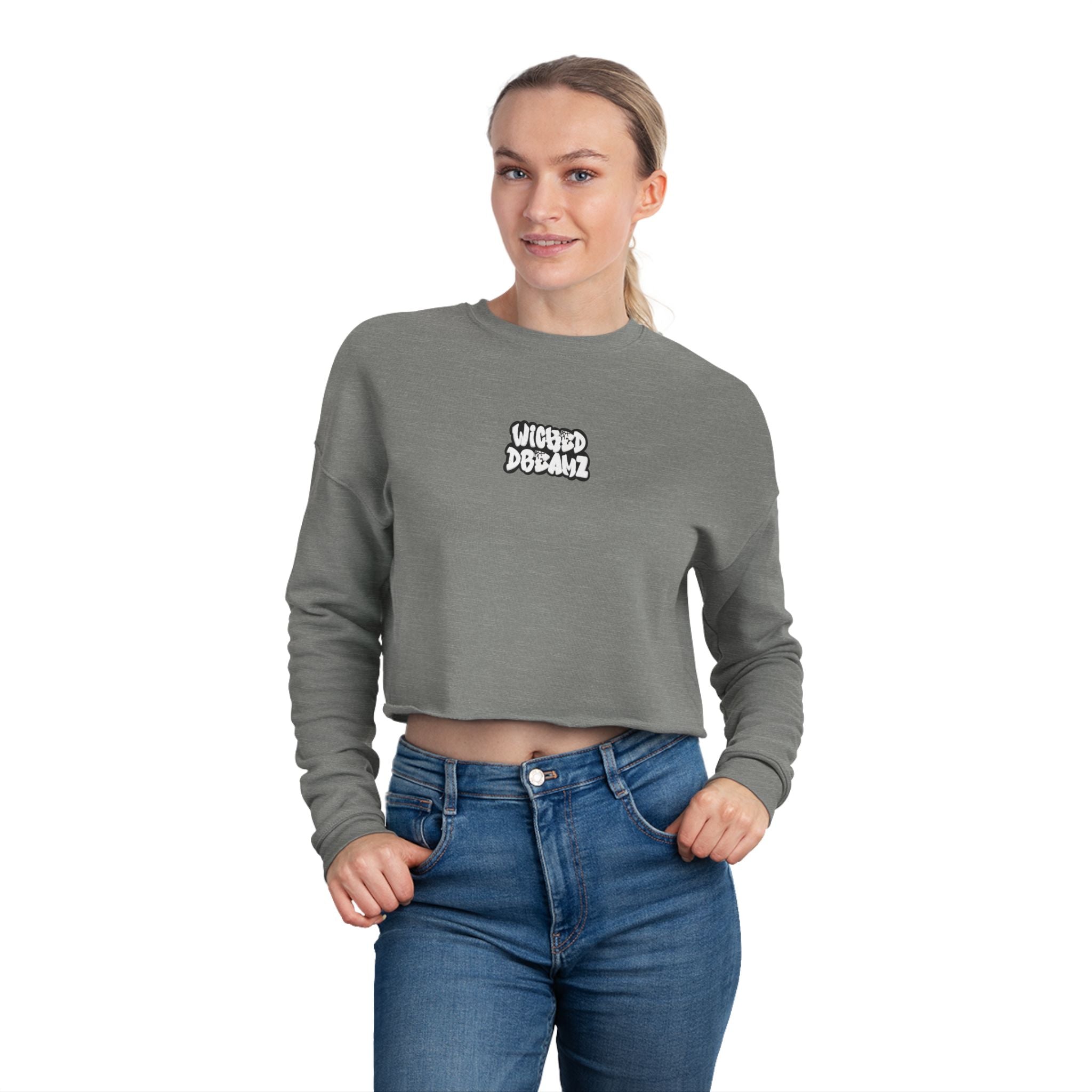 Wicked Dreamz Cropped Sweatshirt - Chill Vibes, Casual Style, Gift for Friends, Trendy Fashion