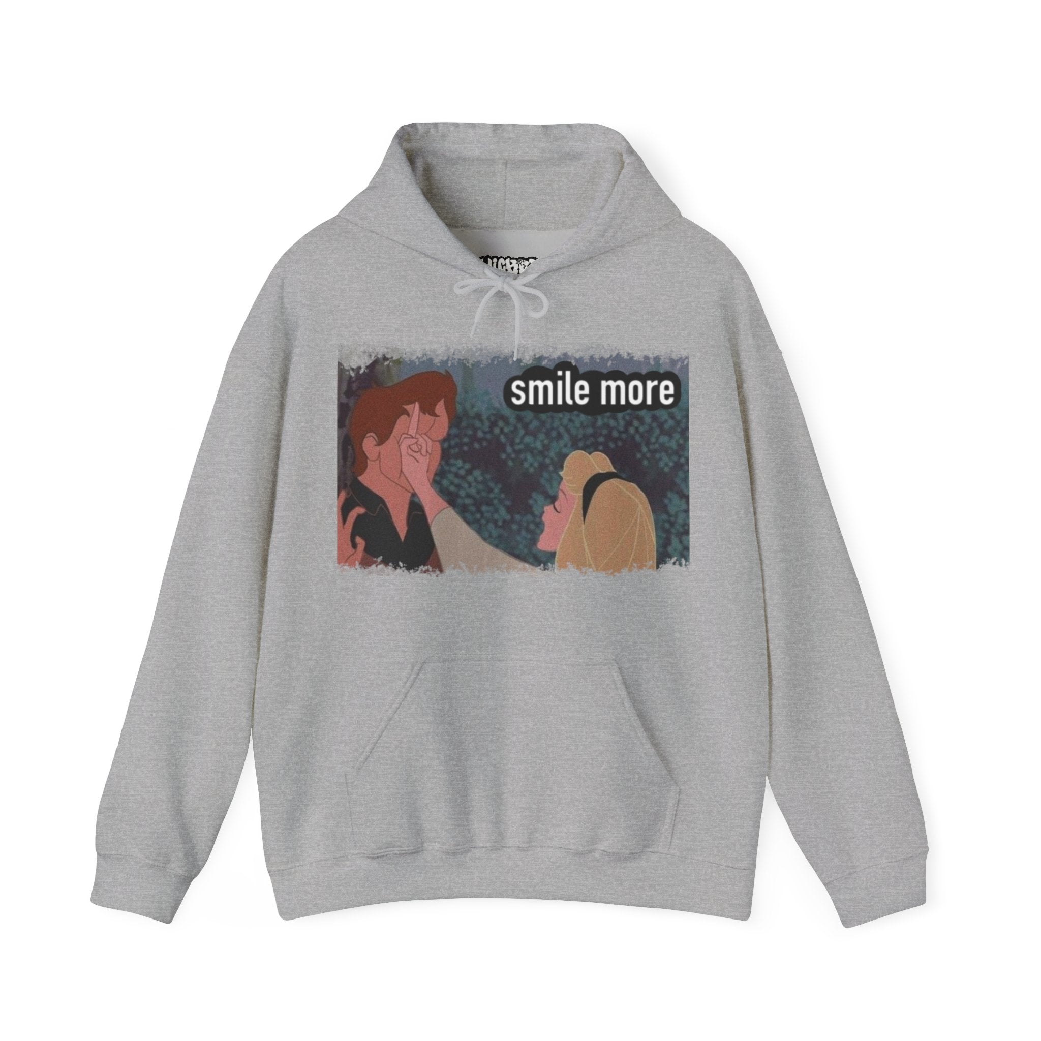 Smile more Unisex Inspirational Hoodie, Cozy Sweatshirt for Everyday Wear, Great for Gifts, Perfect for Birthdays, Self-Care and Motivation