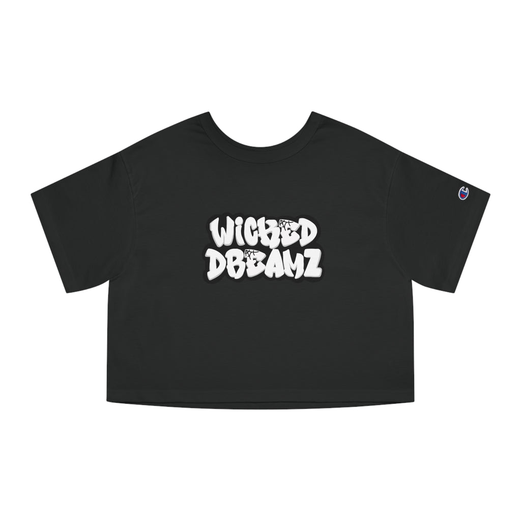 Wicked Dreamz Women's Champion Cropped Graphic T-Shirt - Trendy Casual Wear, Summer Style, Streetwear Fashion, Gift for Her, Everyday Comfort