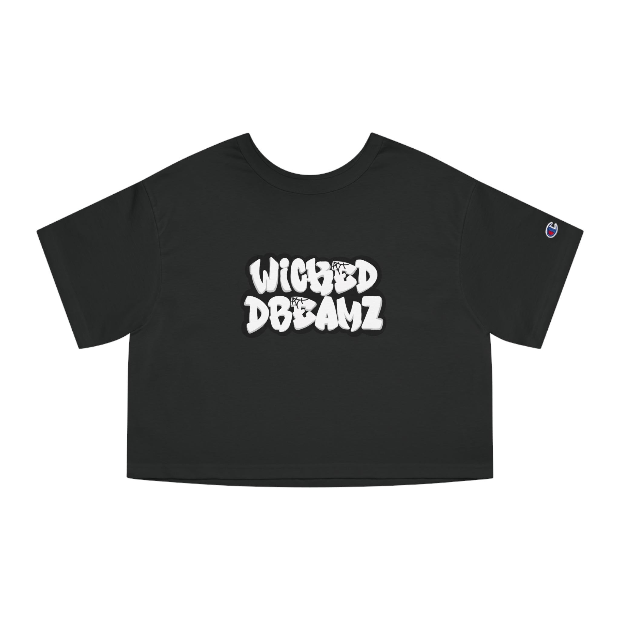 Wicked Dreamz Women's Champion Cropped Graphic T-Shirt - Trendy Casual Wear, Summer Style, Streetwear Fashion, Gift for Her, Everyday Comfort