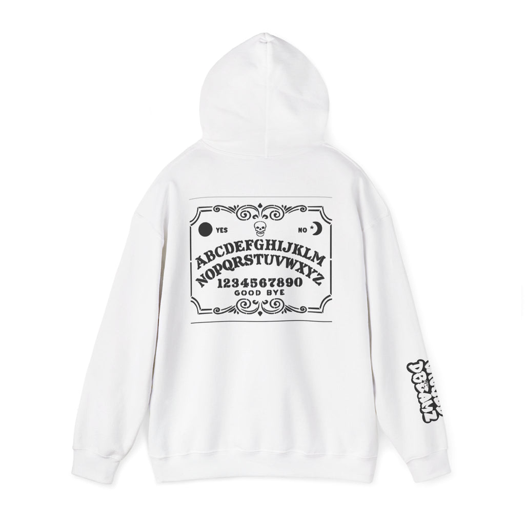 Spooky Ouija Board Hoodie - Unisex Heavy Blend™ Sweatshirt, Cozy Halloween Fashion, Witchy Gift, Causal Layering, Fall Outfit
