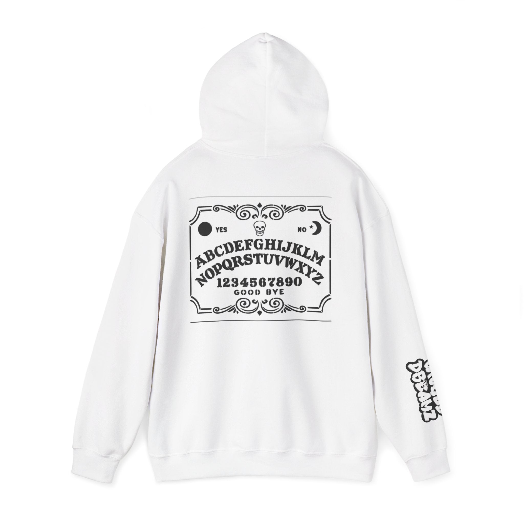 Spooky Ouija Board Hoodie - Unisex Heavy Blend™ Sweatshirt, Cozy Halloween Fashion, Witchy Gift, Causal Layering, Fall Outfit