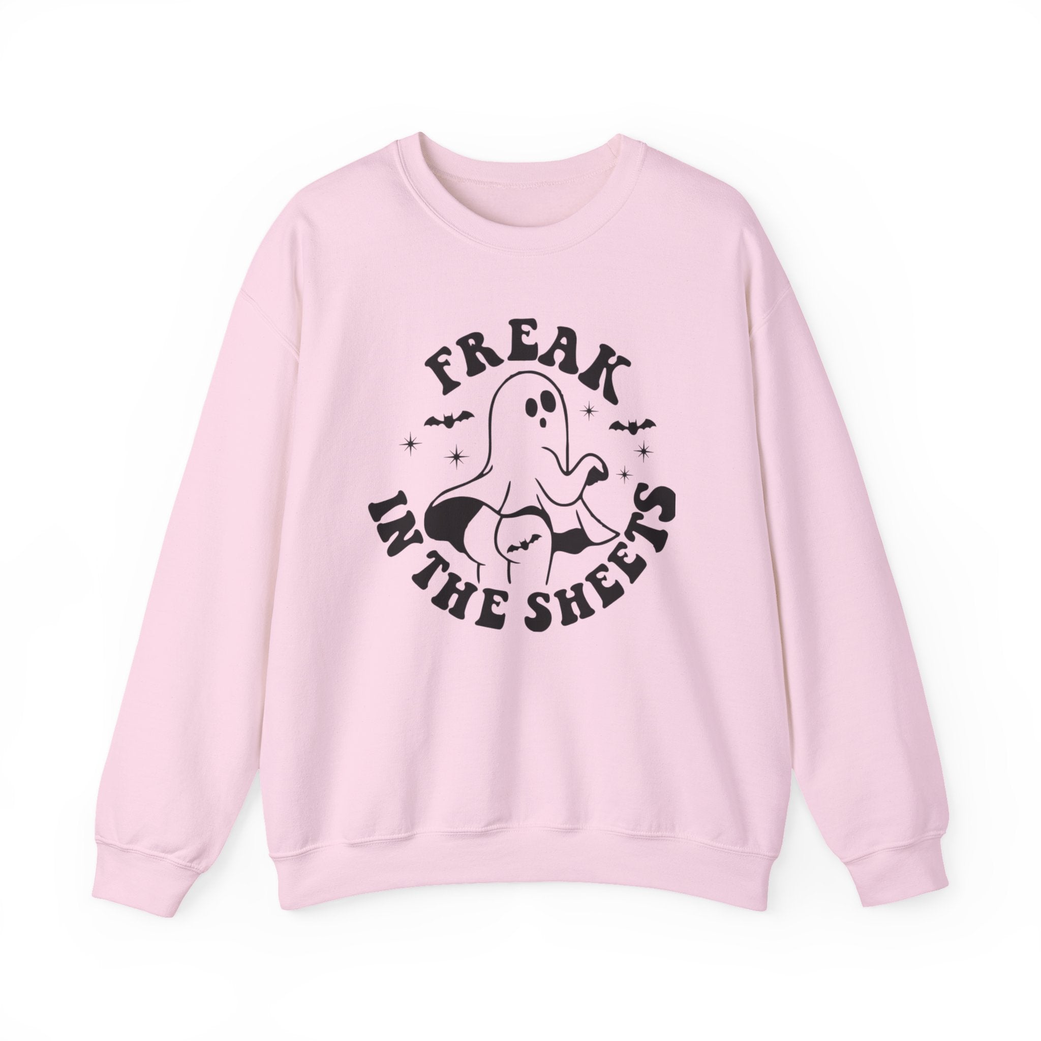 Ghostly Humor Crewneck Sweatshirt: Perfect for Halloween, Cozy Nights, Casual Wear, Ghost Lover Gift, Spooky Season Apparel