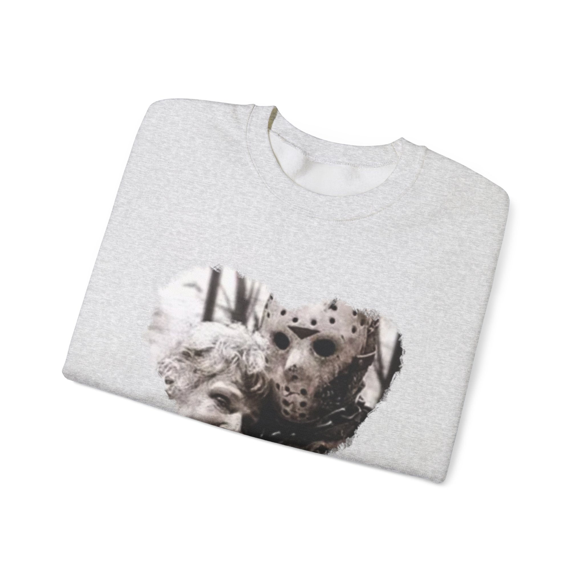 Heartwarming Horror Crewneck Sweatshirt - Perfect for Halloween, Cozy Nights, Gift for Horror Fans, Unisex Sweatshirt, Vintage Style