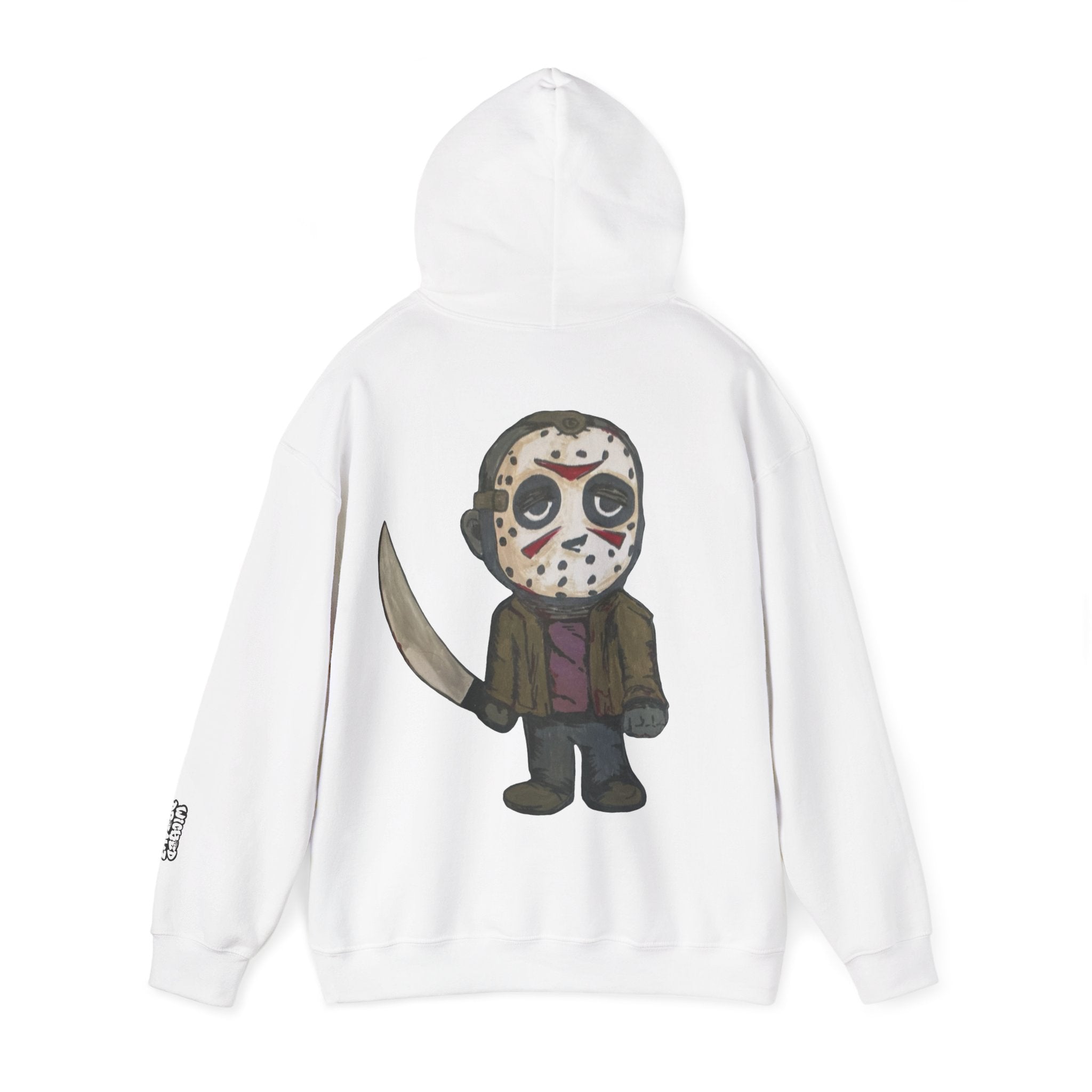 Cute Horror Character Hoodie, Fun Unisex Sweatshirt, Perfect for Halloween, Movie Nights, Casual Style, Gift for Film Lovers