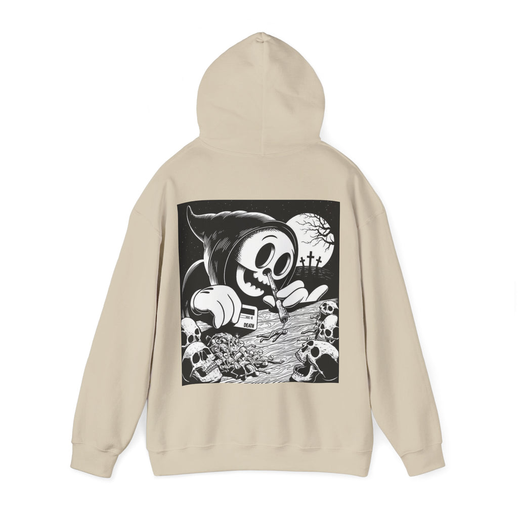 Gothic Graphic Hoodie, Unisex Heavy Blend Sweatshirt, Cool Streetwear, Casual Wear, Fall Fashion, Halloween Style