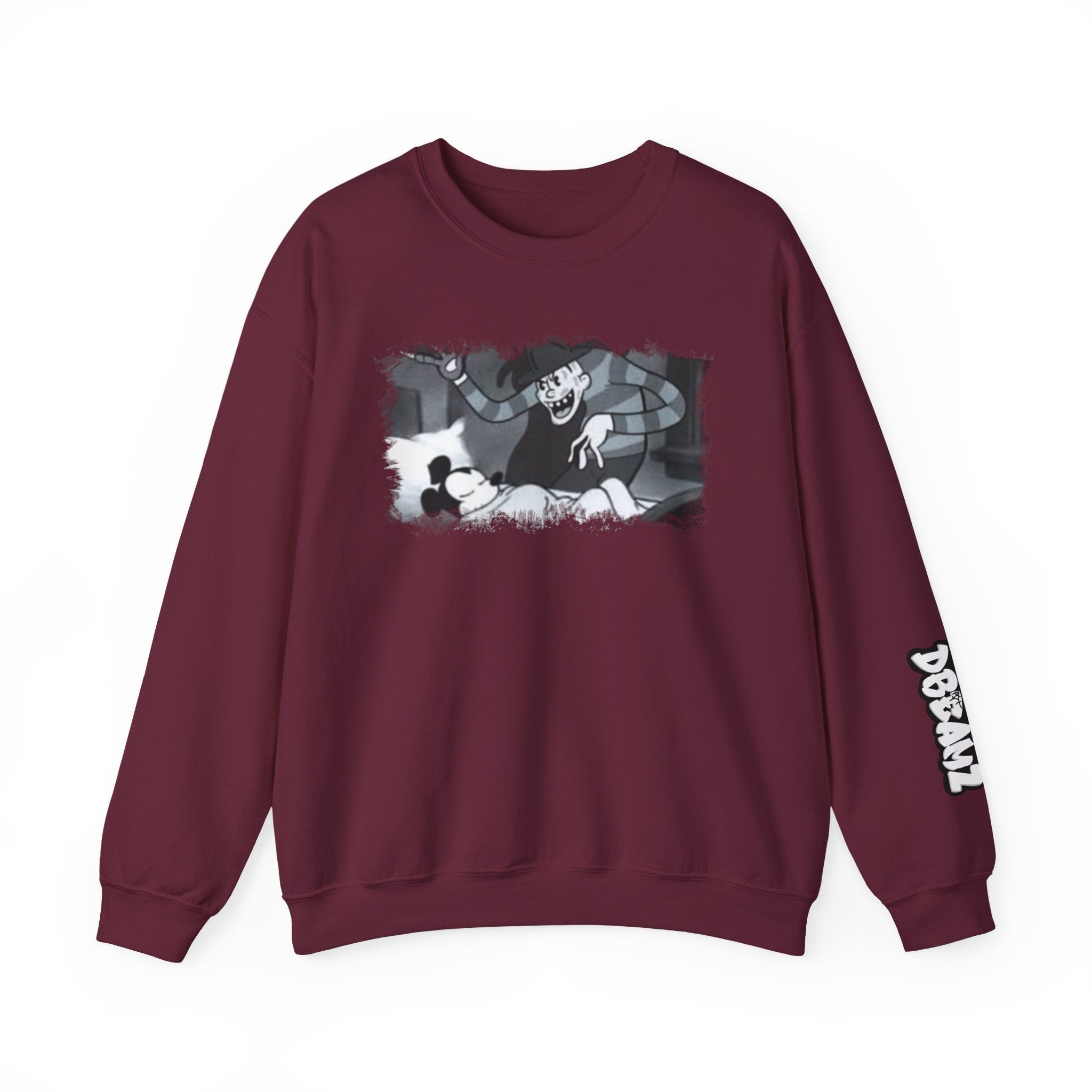 Vintage Cartoon-Inspired Unisex Crewneck Sweatshirt, Cozy Gift for Friends, Relaxed Style, Perfect for Casual Outings, Cartoon Lover Apparel