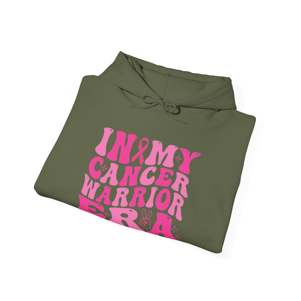 Pink Cancer Warrior Hoodie | Unisex Heavy Blend™ Hooded Sweatshirt for Support, Awareness, Gifts, October Events, Comfortable Wear