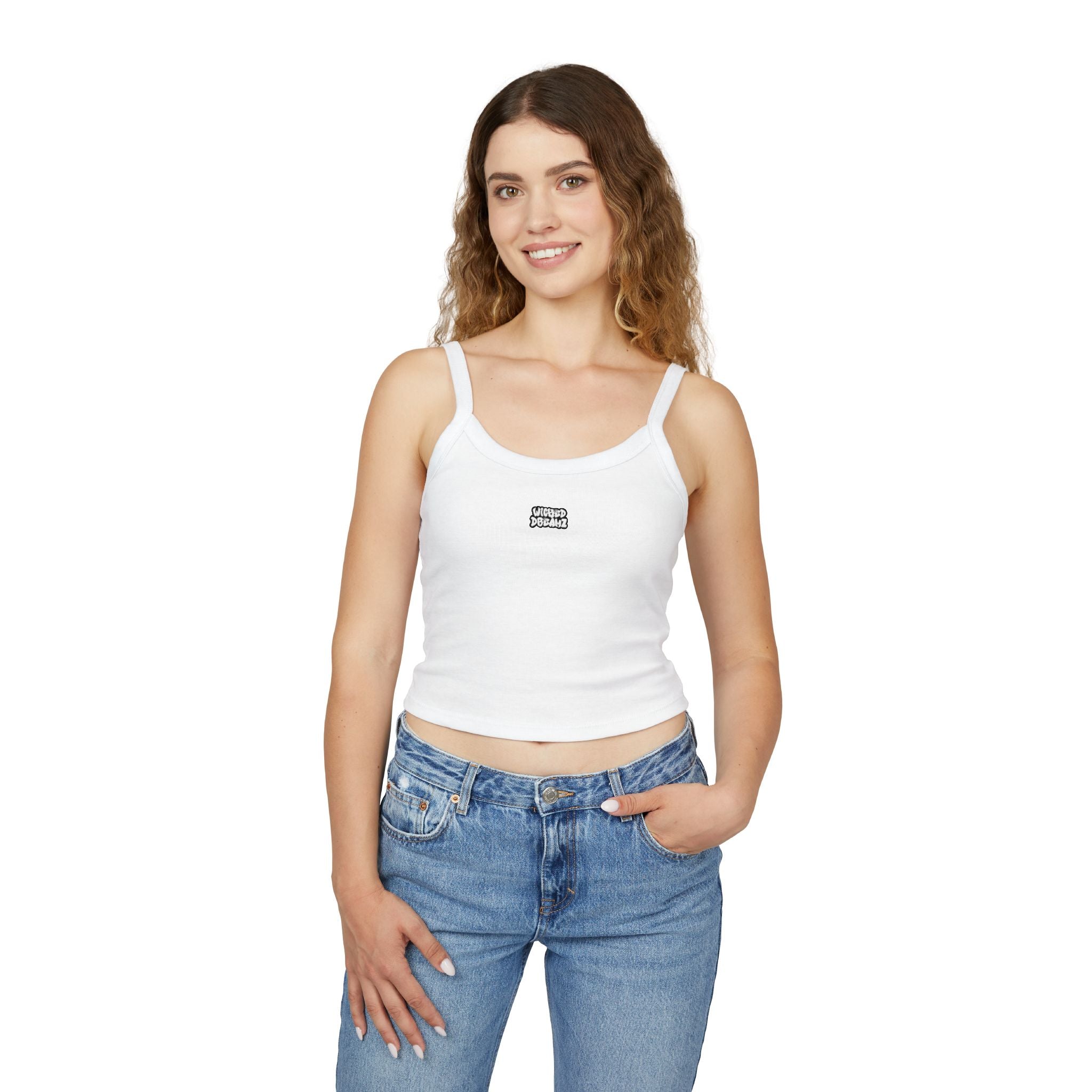 Wicked Dreamz Spaghetti Strap Tank Top, Casual Summer Top, Lightweight Layering Piece, Perfect for Festivals, Beach Days, and Everyday Wear