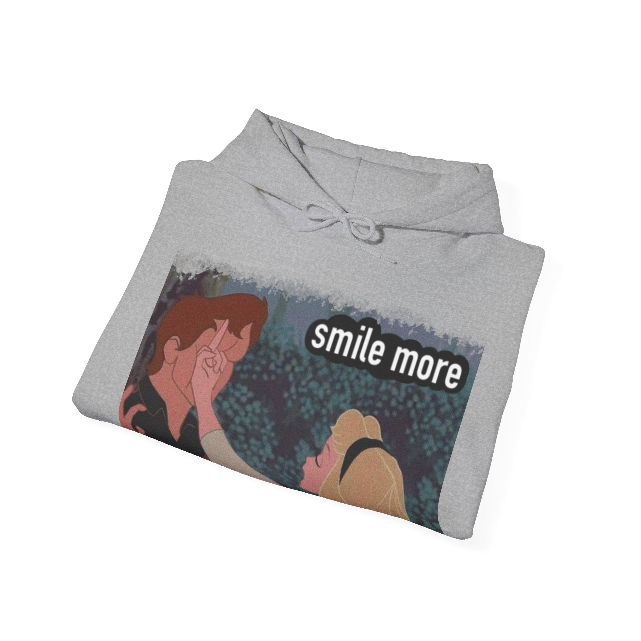 Smile more Unisex Inspirational Hoodie, Cozy Sweatshirt for Everyday Wear, Great for Gifts, Perfect for Birthdays, Self-Care and Motivation