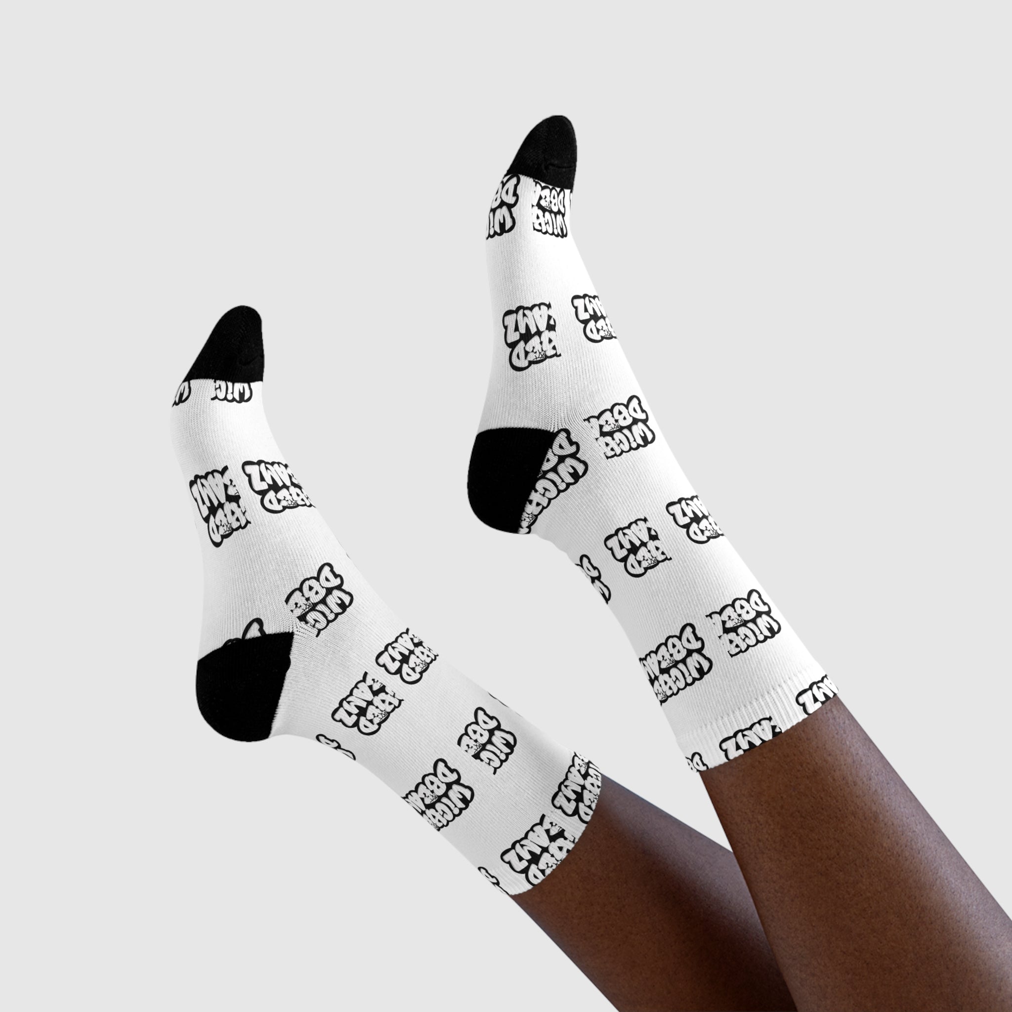 Wicked Domain Sublimation Crew Socks, Fun Casual Socks, Gift for Sock Lovers, Unique Statement Socks, Ideal for Everyday Wear