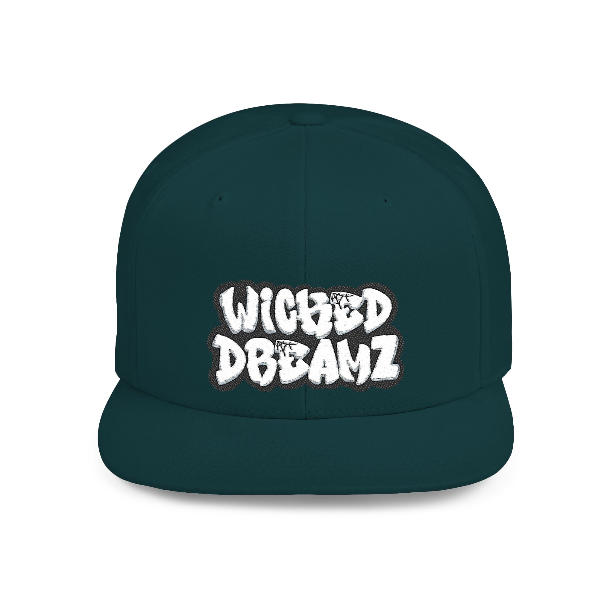 Wicked Dreamz Snapback Hat, Trendy Flat Bill Cap for Street Style, Unisex Urban Fashion, Perfect Gift for Hip-Hop Lovers, Casual Wear