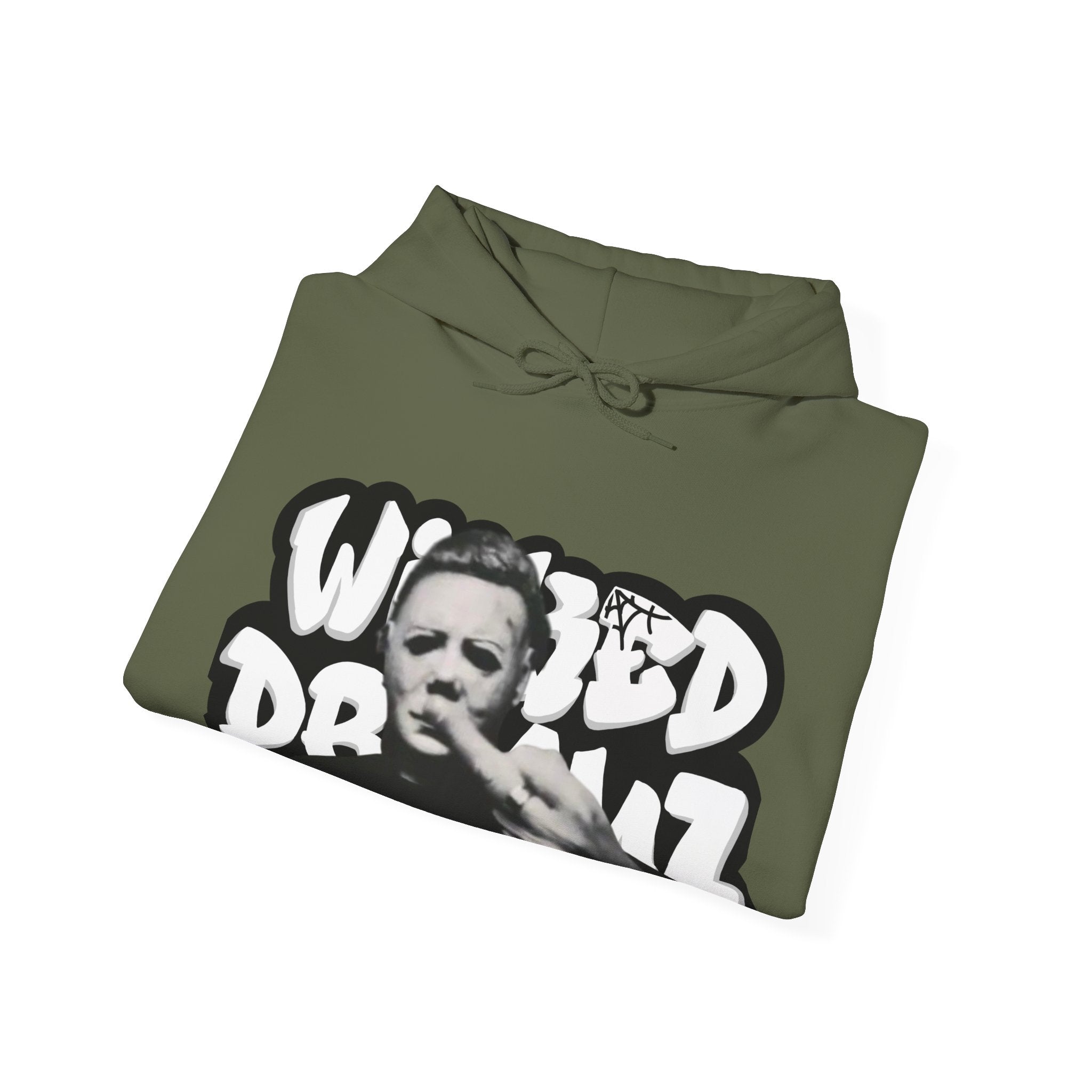 Wicked Dreamz Myers Hoodie, Unisex Heavy Blend Sweatshirt, Streetwear Sweatshirt, Cool Graphic Hoodie, Unique Gift for Music Lovers