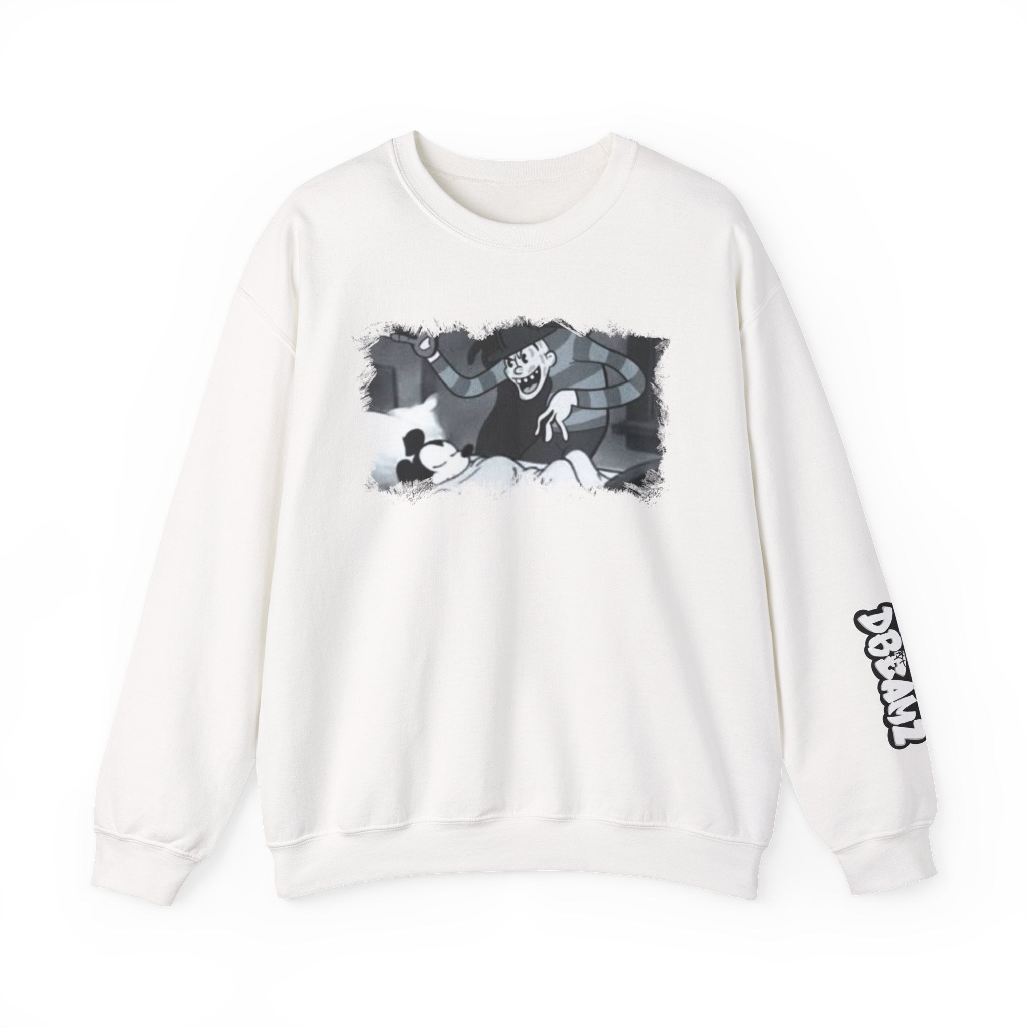 Vintage Cartoon-Inspired Unisex Crewneck Sweatshirt, Cozy Gift for Friends, Relaxed Style, Perfect for Casual Outings, Cartoon Lover Apparel