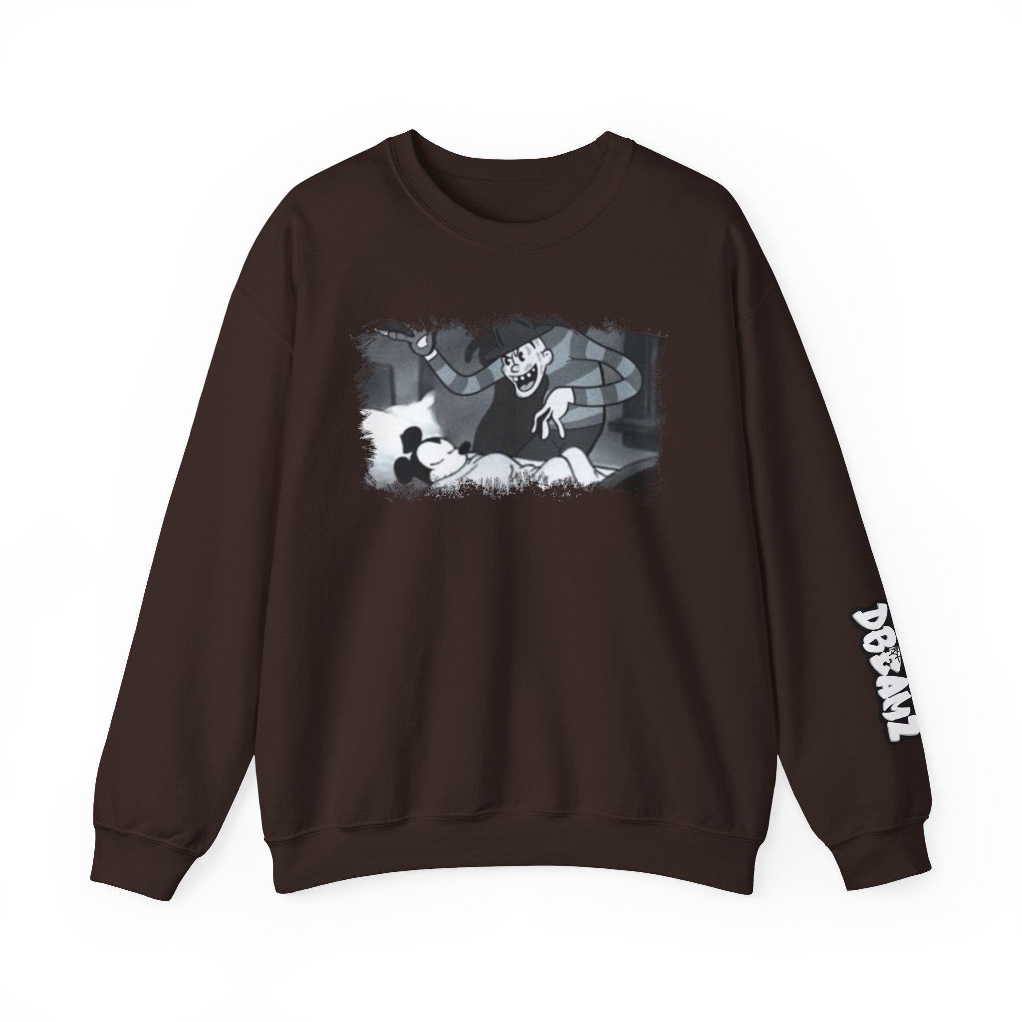 Vintage Cartoon-Inspired Unisex Crewneck Sweatshirt, Cozy Gift for Friends, Relaxed Style, Perfect for Casual Outings, Cartoon Lover Apparel