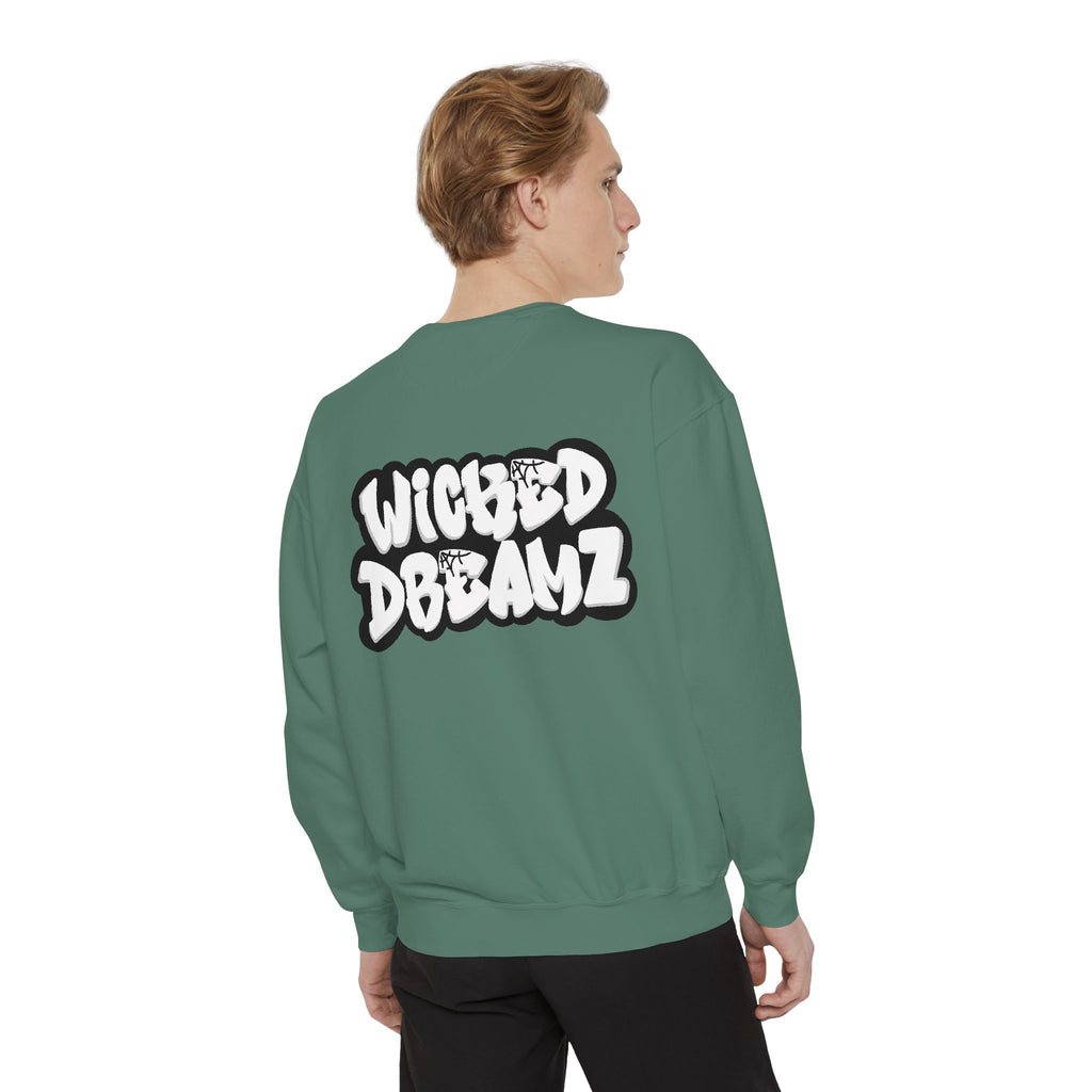 Spooky Season Sweatshirt - Unisex Garment-Dyed, Halloween Apparel, Cozy Fall Fashion, Wicked DBBAMZ Design, Perfect for October Celebrations