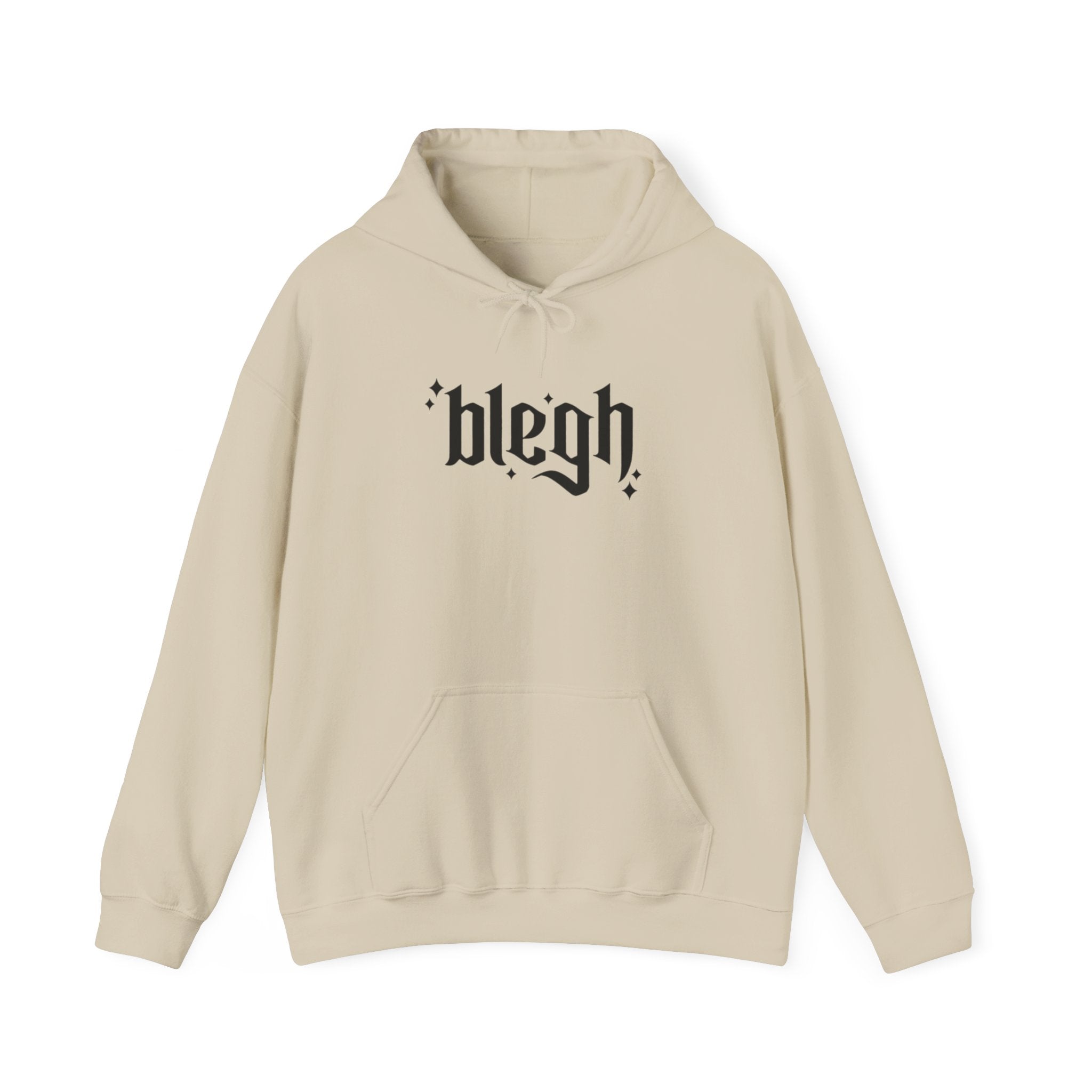 Blegh Unisex Hooded Sweatshirt | Casual Streetwear, Graphic Hoodie, Gift for Friends, Cozy Wear, Trendy Fashion